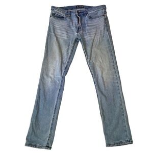 BLANKNYC 014 slim jeans whiskering distressed medium wash mid rise 32" X 28"
